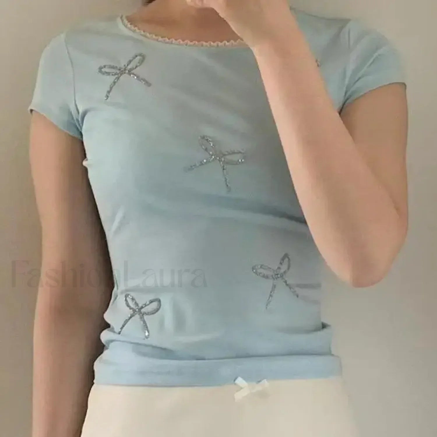 Bohemia Fashion Crew Neck Diamond T-Shirt