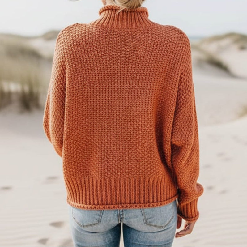 Turtleneck Chunky Knit Oversized Sweater