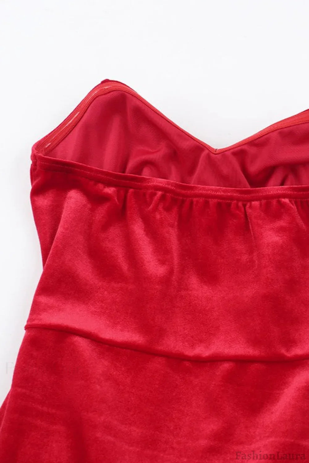 Boned Corset Velvet Party Dress