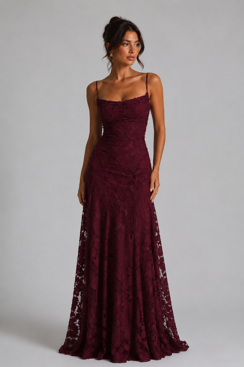 Women's Floral Maxi Dress – Elegant Formal Dress
