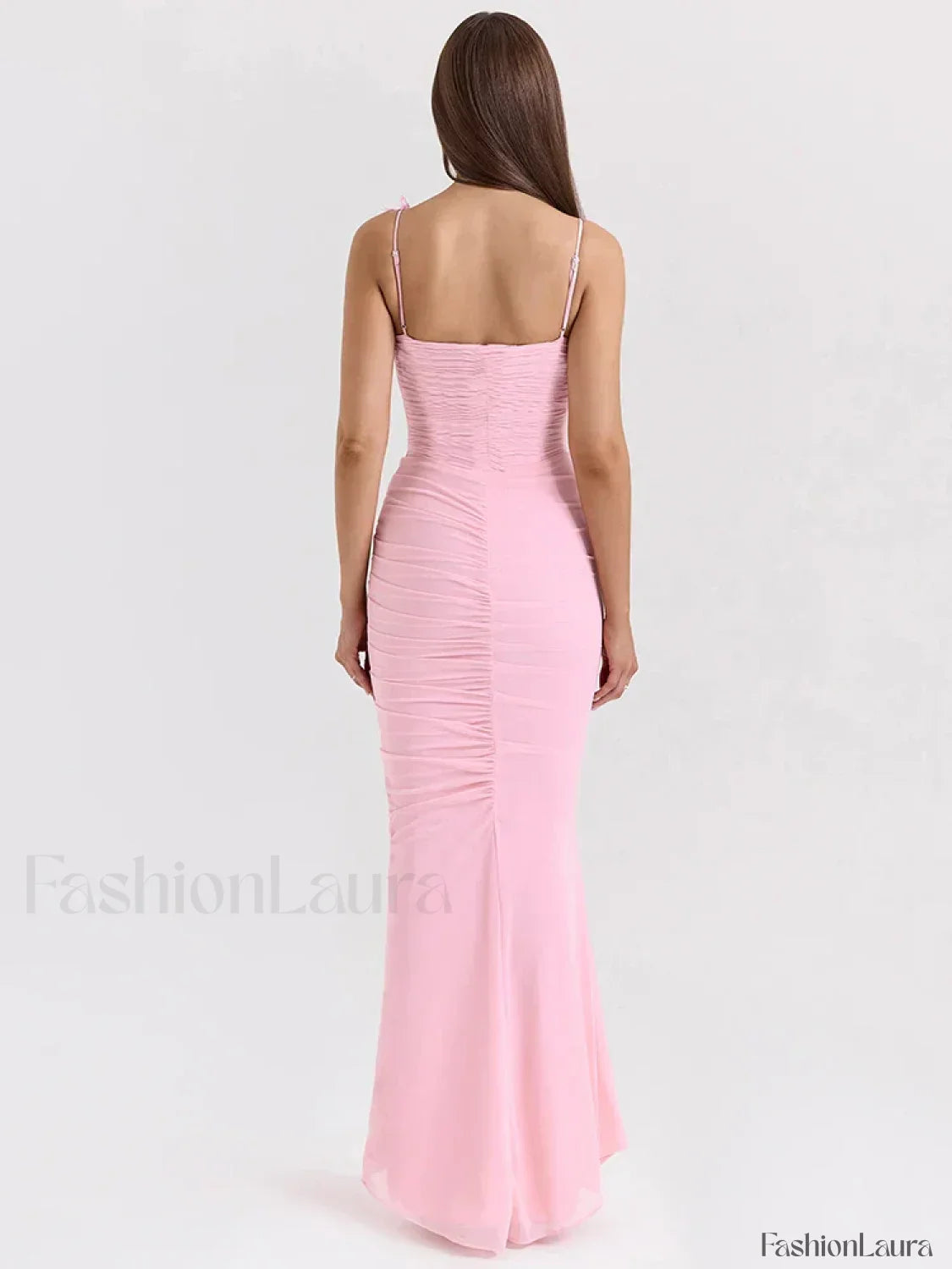 Bow Spaghetti Off Shoulder Maxi Dress