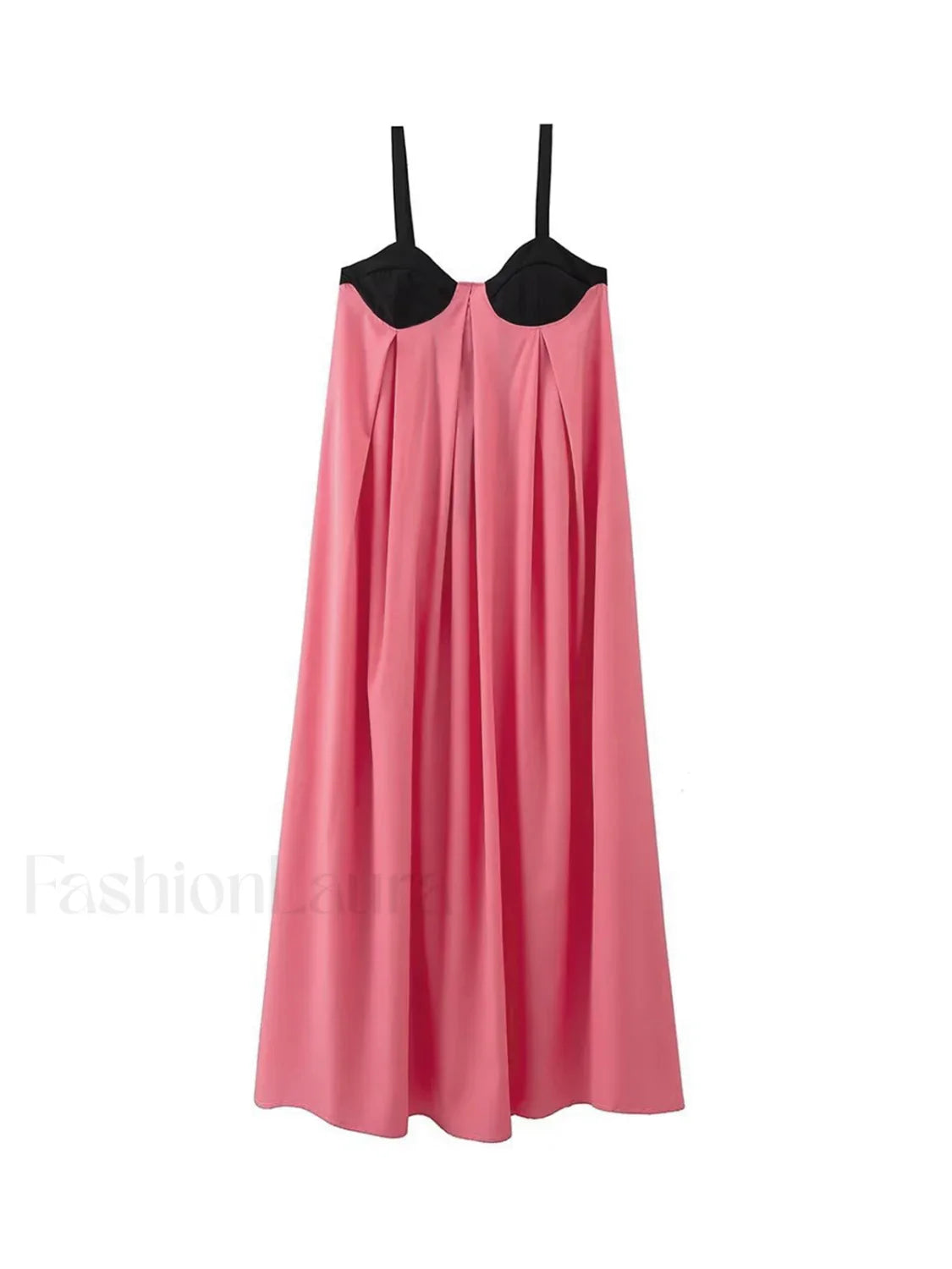 Bra-Splicing Halter Strap Long Dress
