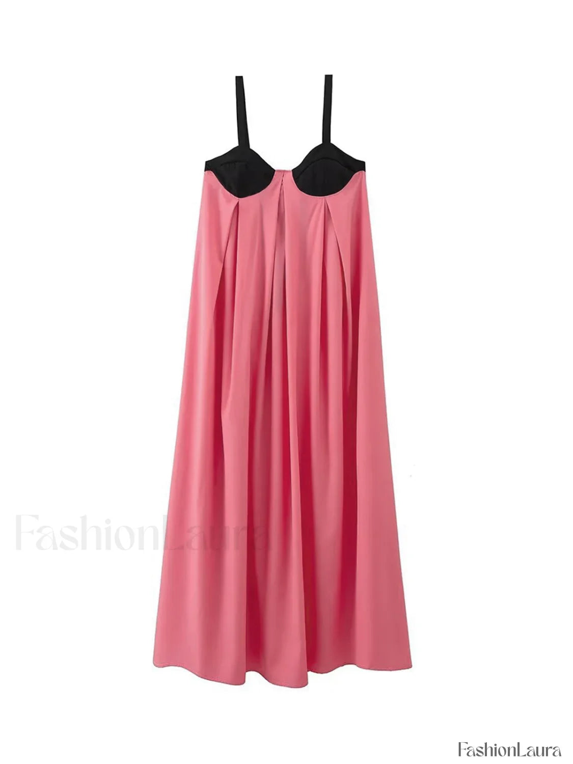 Bra-Splicing Halter Strap Long Dress