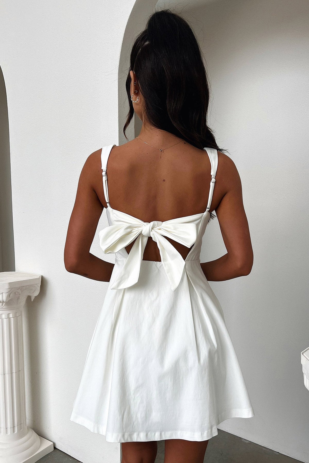 Square Neck Sleeveless Fit and Flare Mini Dress Summer 6