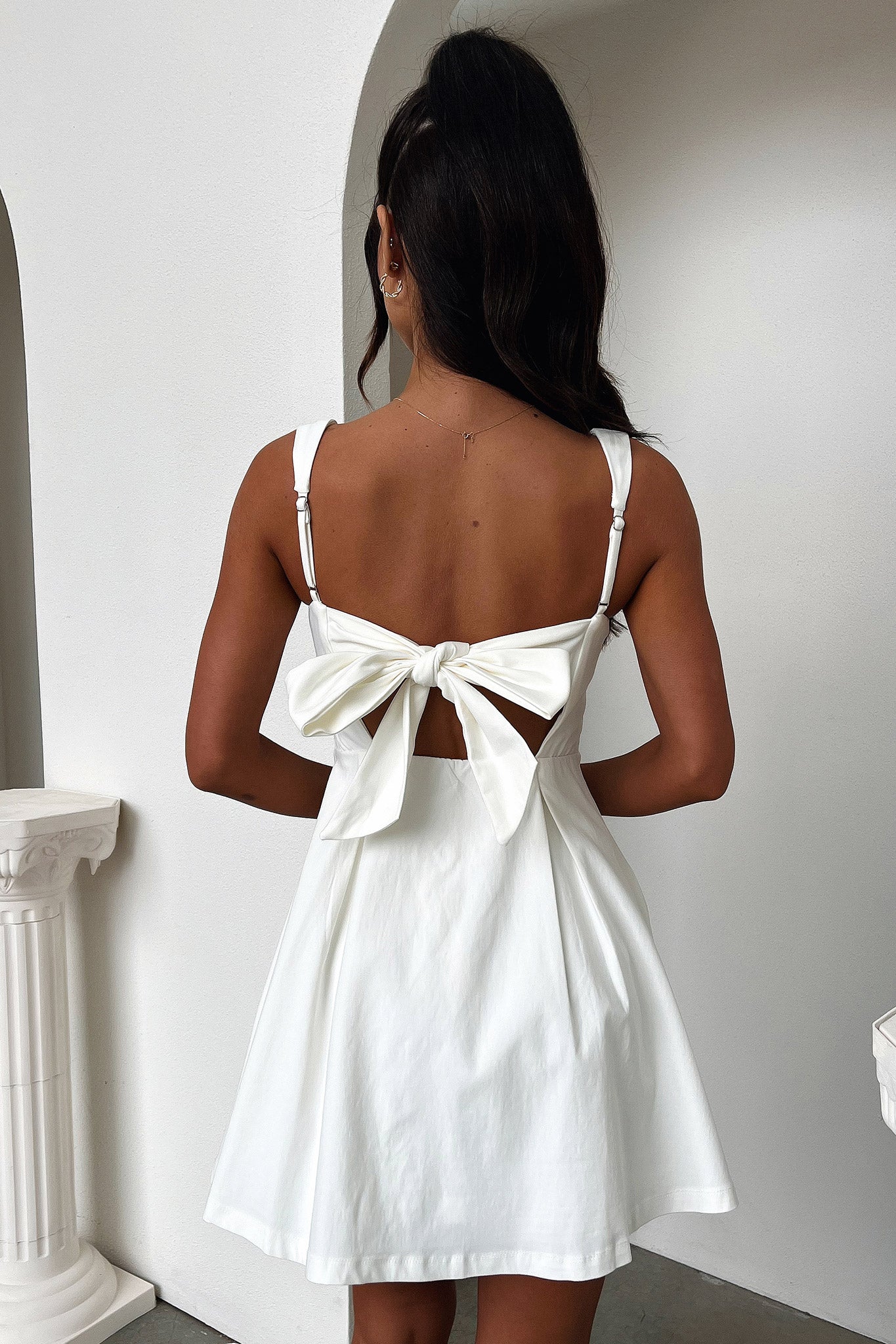 Square Neck Sleeveless Fit and Flare Mini Dress Summer 6