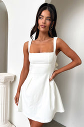 Square Neck Sleeveless Fit and Flare Mini Dress Summer 3