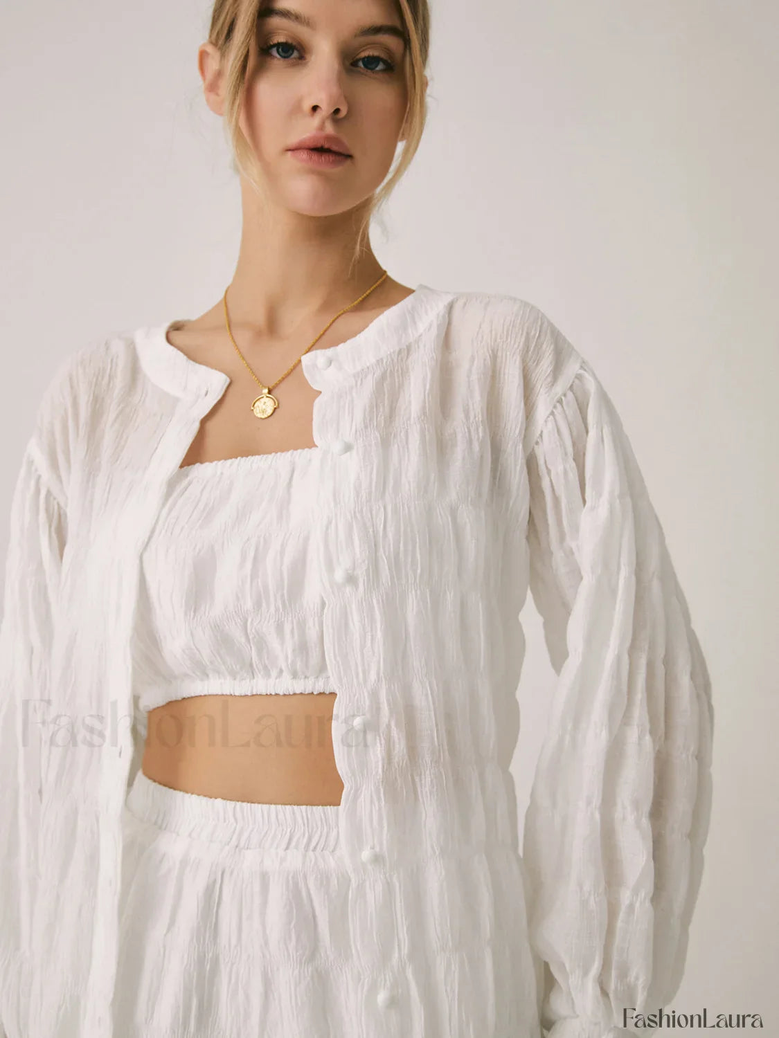 Breathable Three Graceful Piece Shorts Set