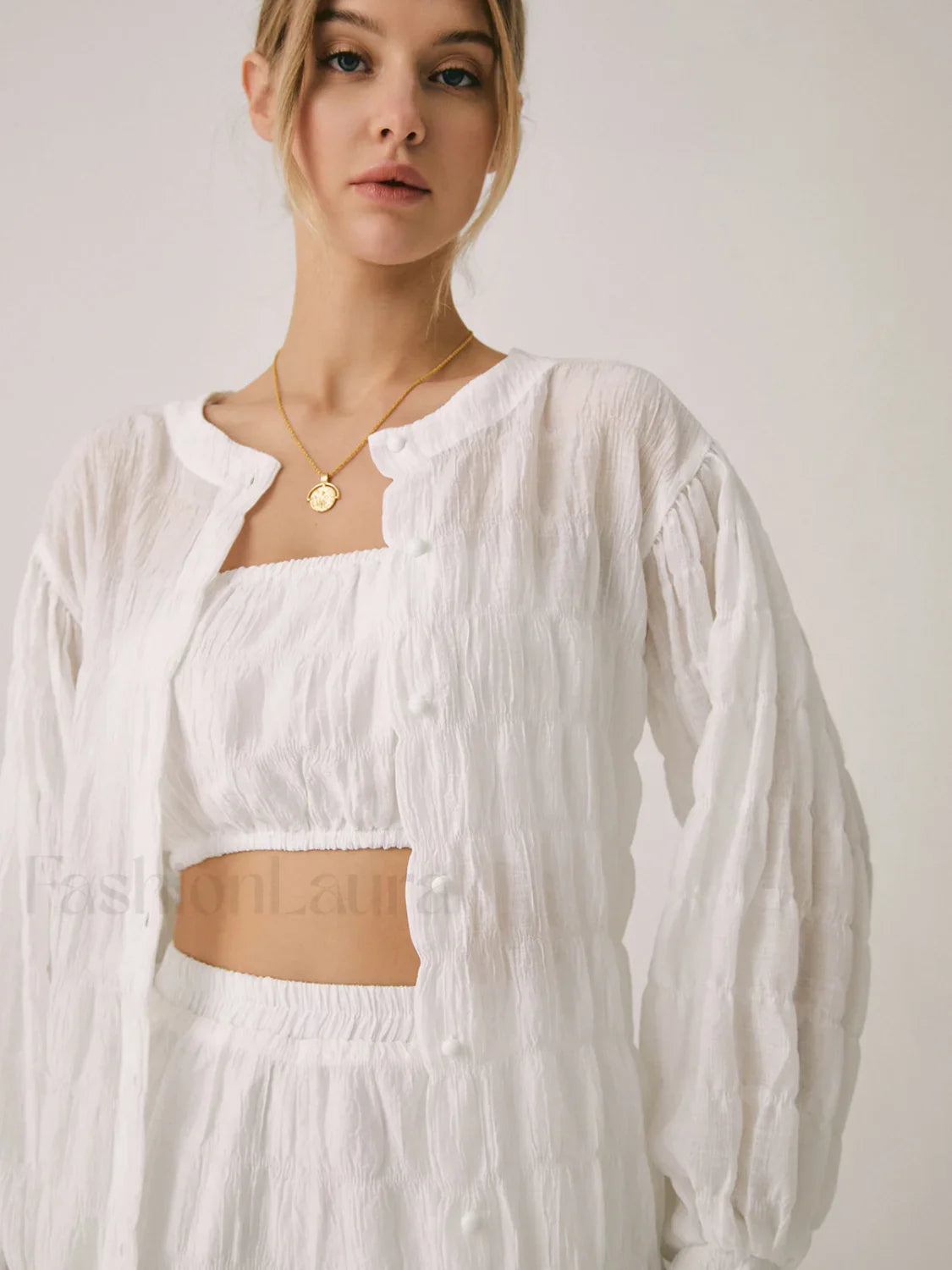 Breathable Three Graceful Piece Shorts Set