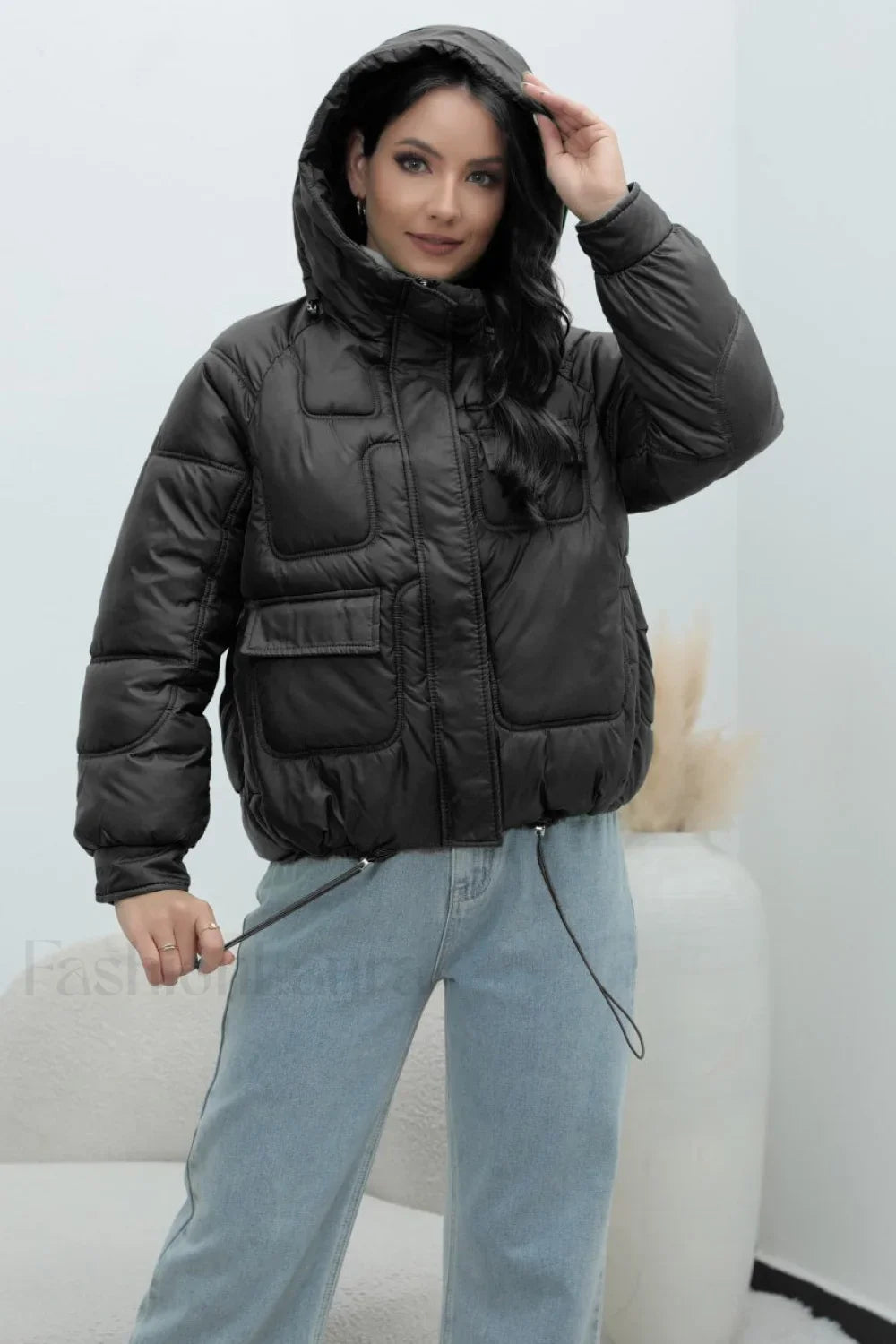 Bright Color Stand Collar Puffer Coat