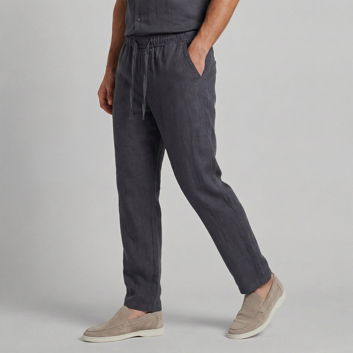 Men's Wide Leg Pants Relaxed Fit Lightweight Summer
