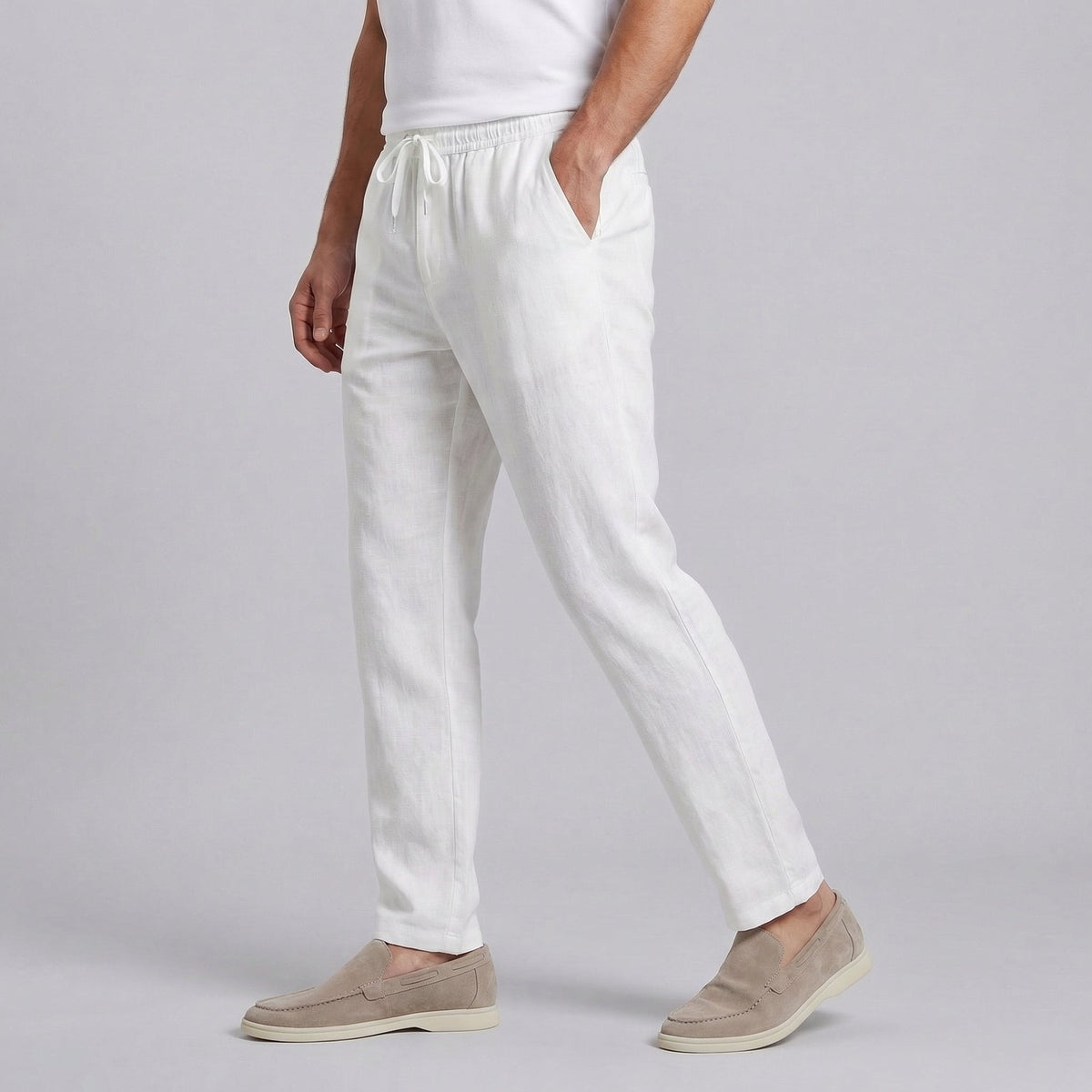 Men's Wide Leg Pants Relaxed Fit Lightweight Summer