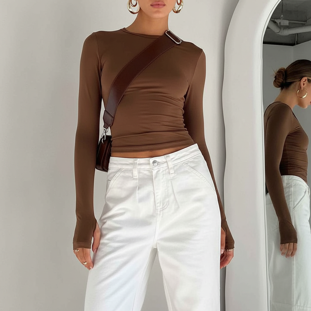 Modern Comfortable Crop Top with Breathable Fabric and Stylish Design