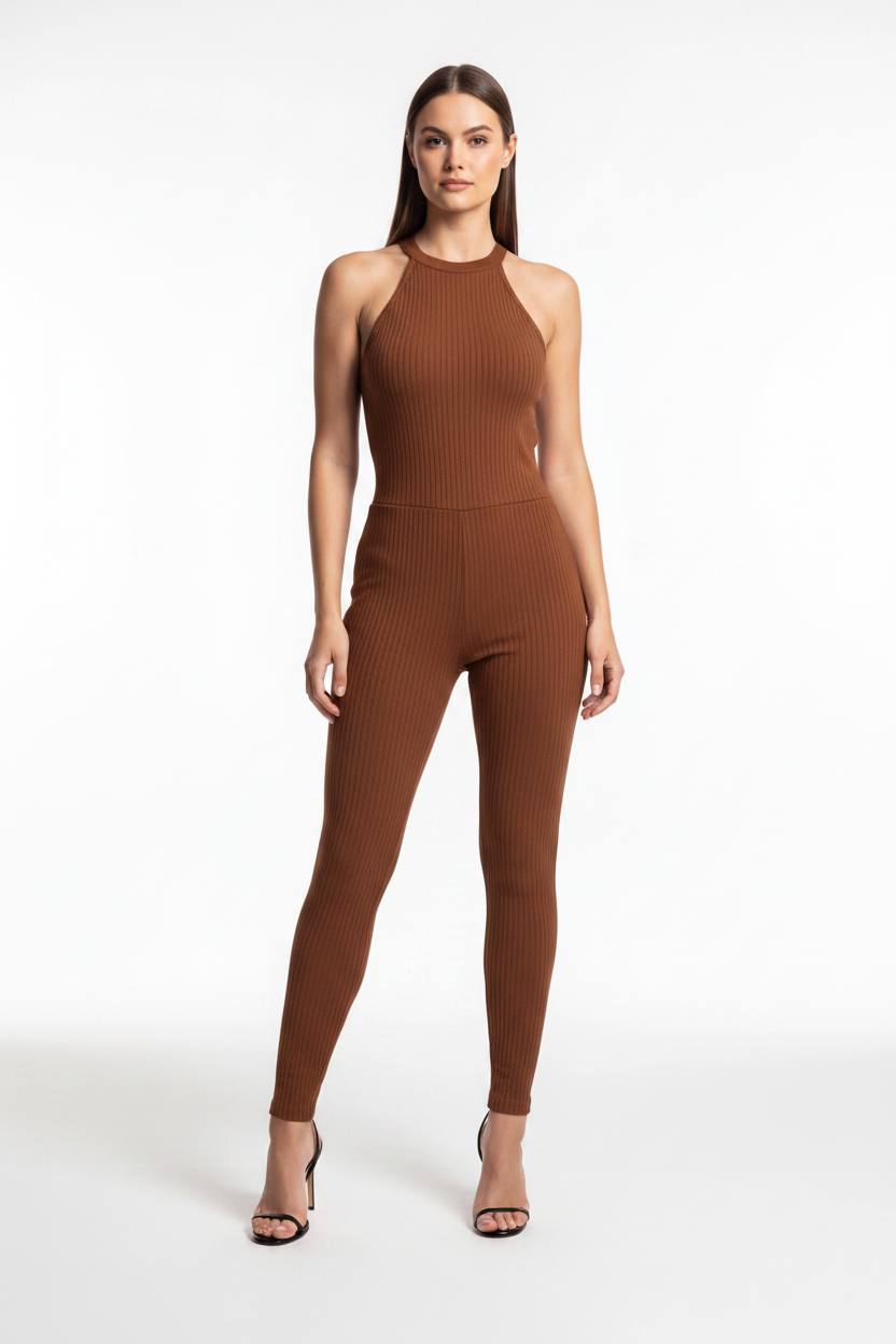 Elegant Black Jumpsuit for Women with Tailored Fit and Pockets