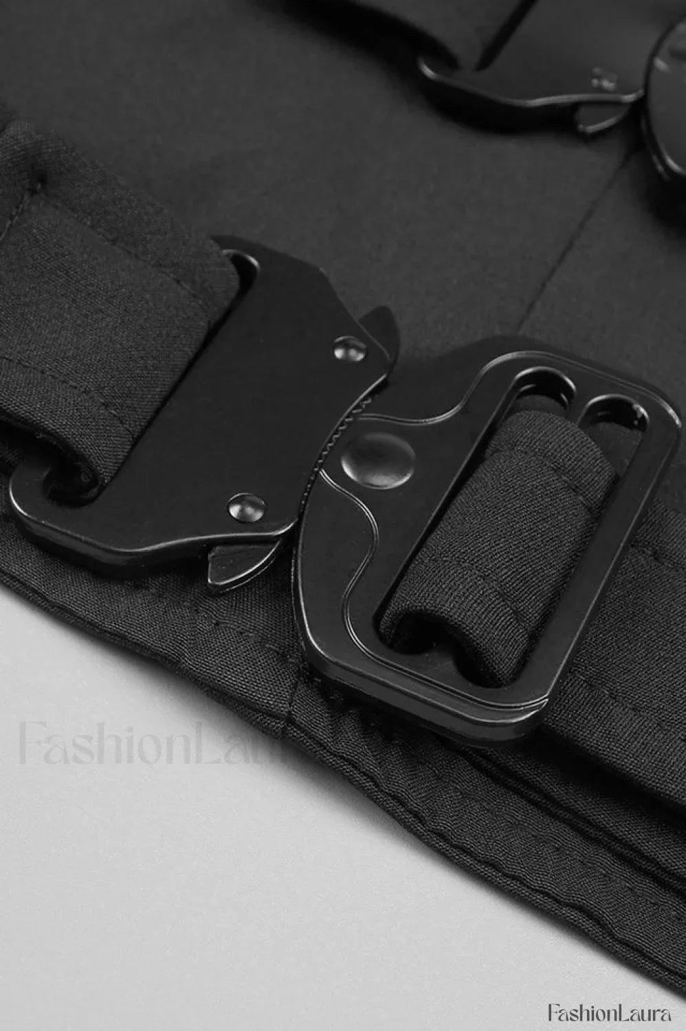 Buckle Detail Top Charming + Skirt Set