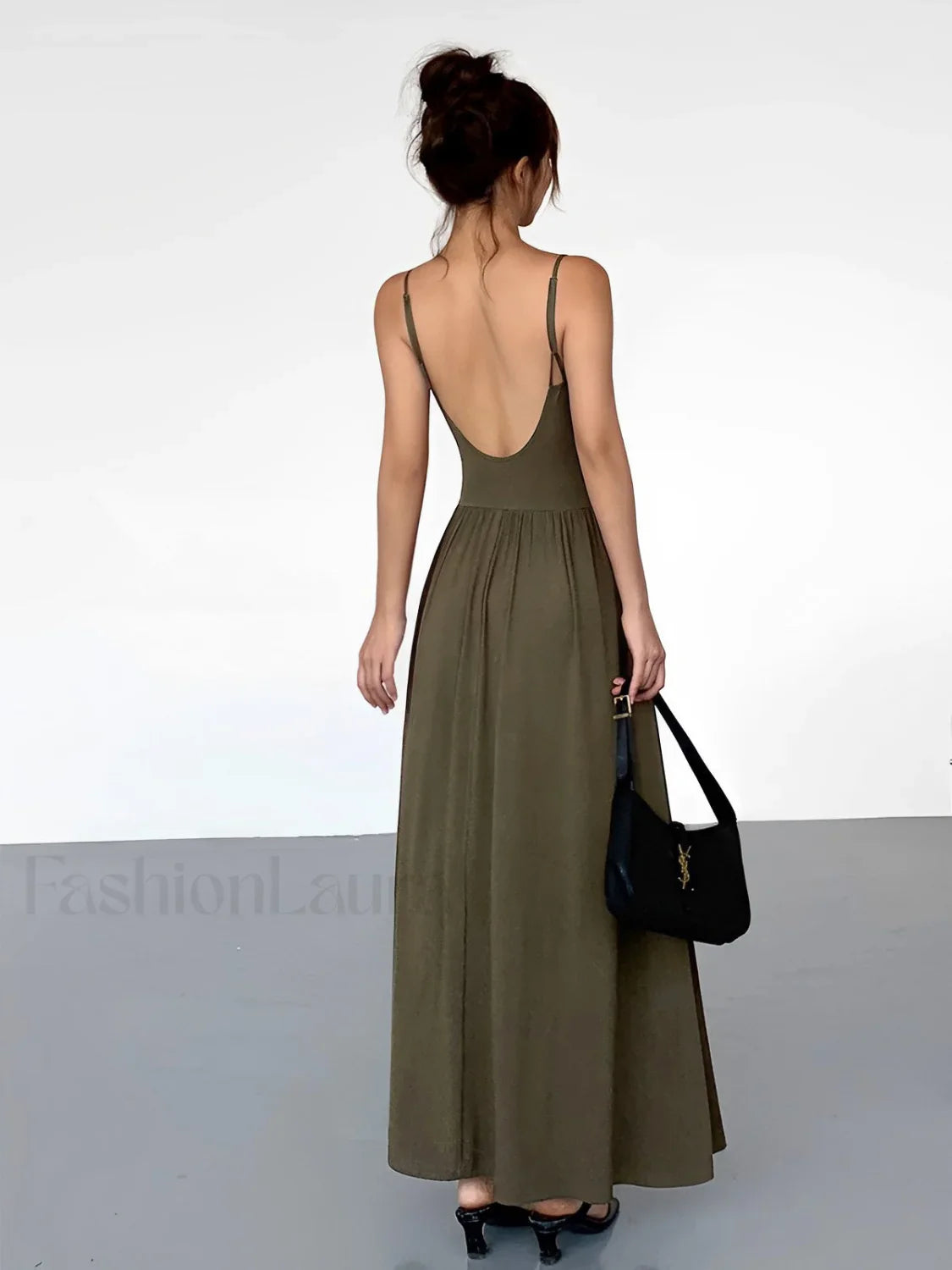 Bustier Corset Open Trendy Back Long Tank Dress