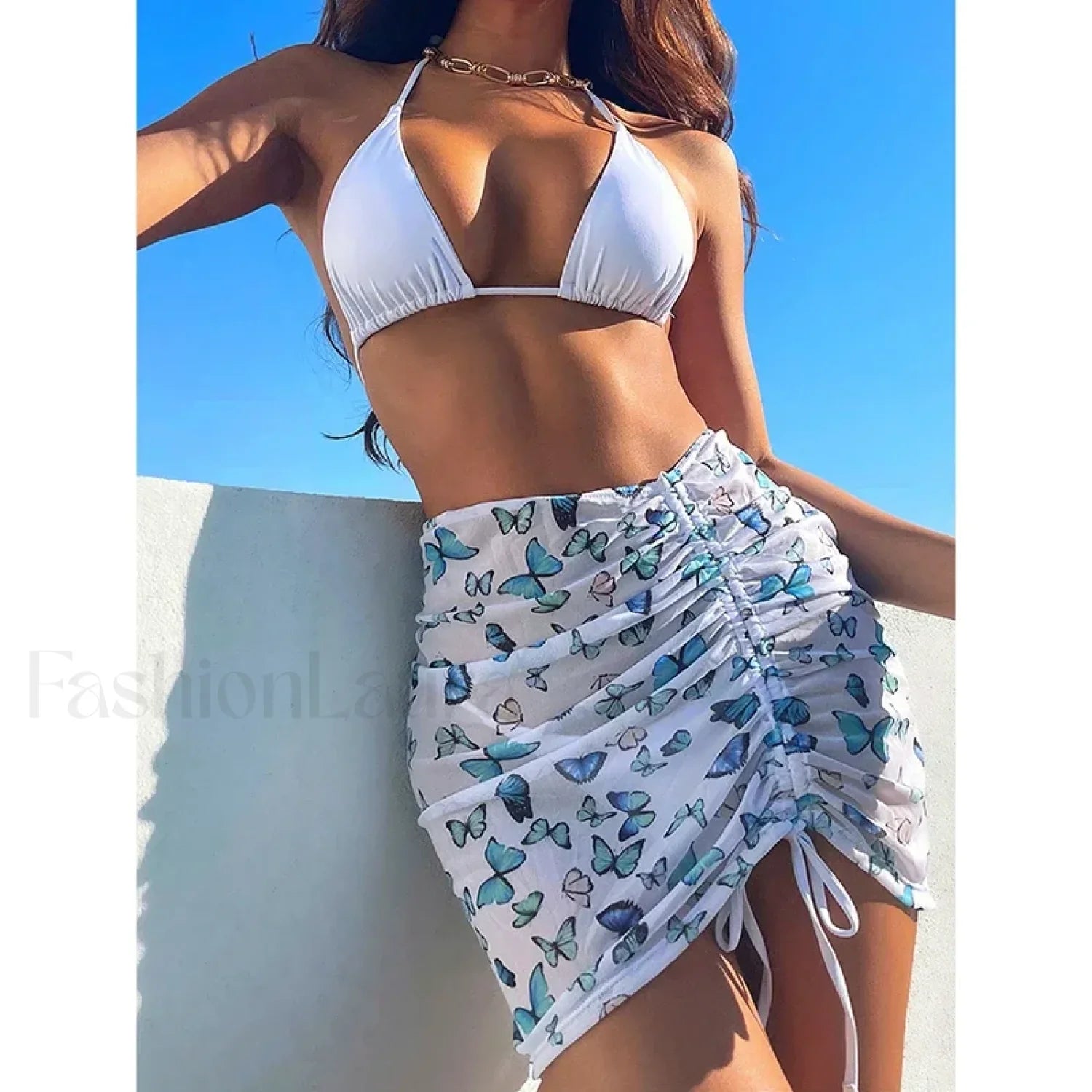 Butterfly Drawstring Three Piece Set