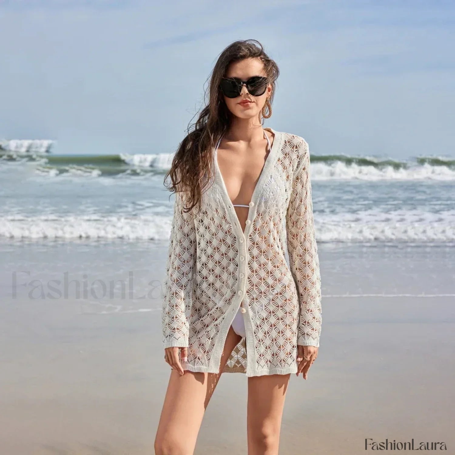 Butterfly Tassel Crochet Cover Up