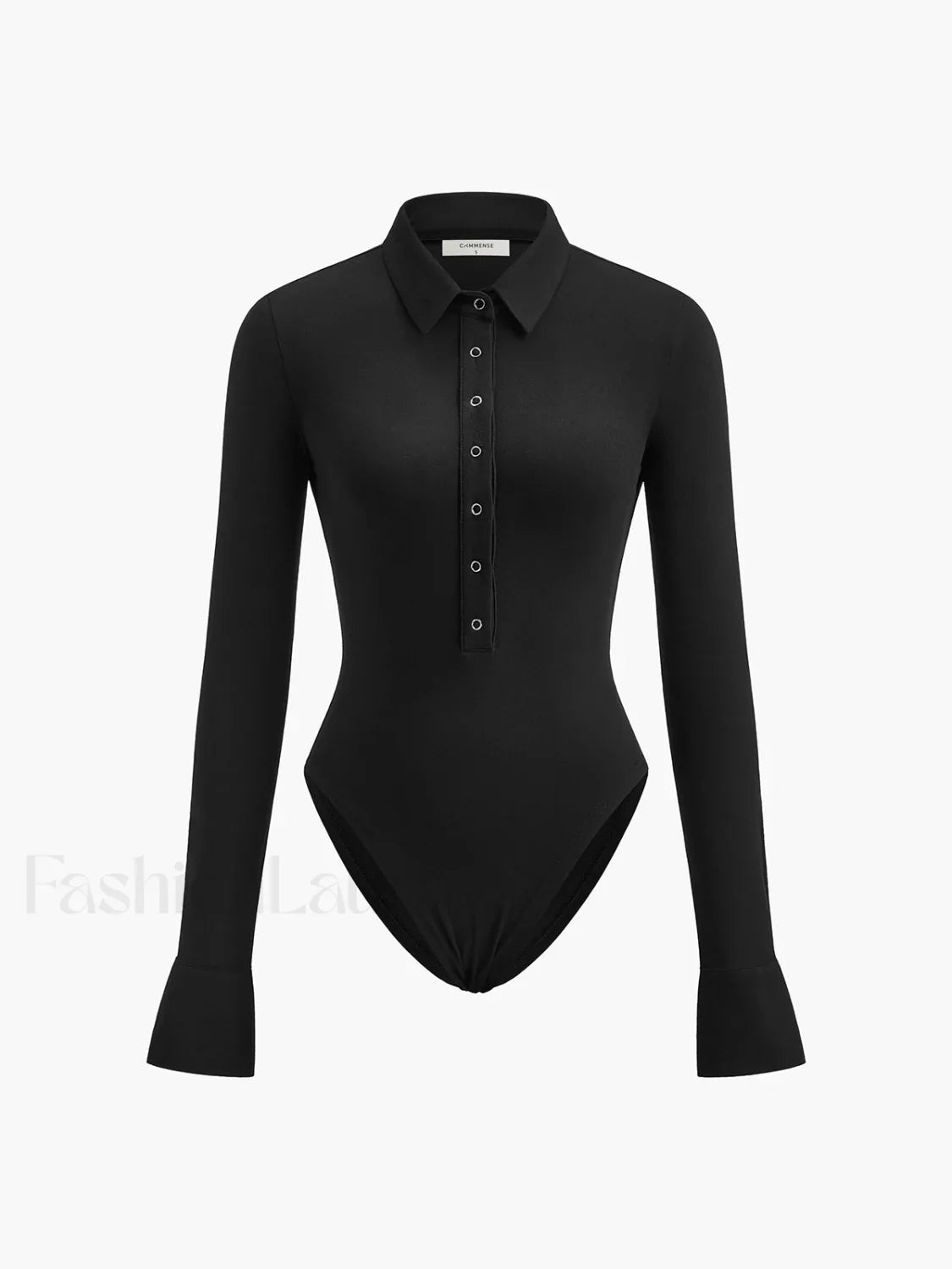 Button Down Collared Bodysuit