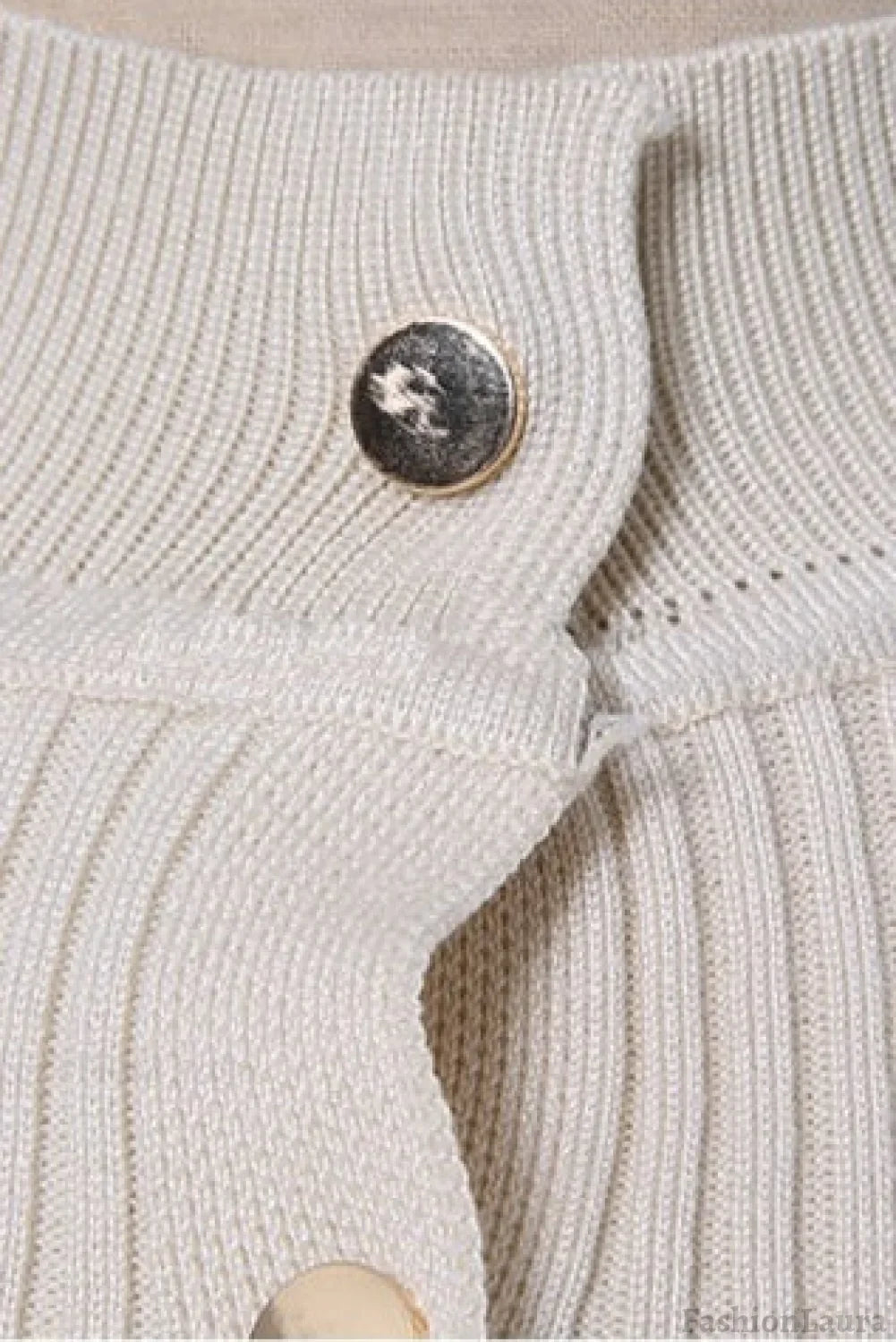 Button Front Bodycon Sweater Dress