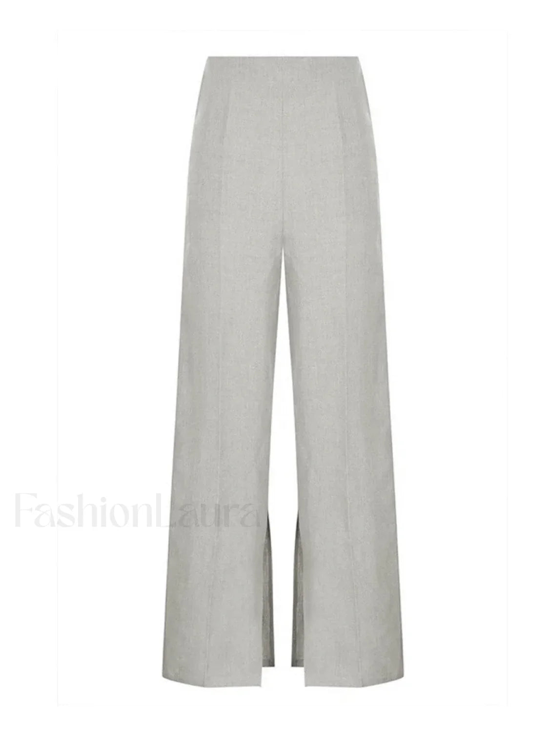 Button Split Sleeveless Pants Set