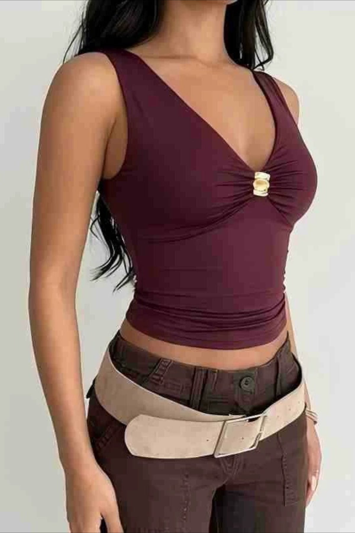 Ruched Crop Top
