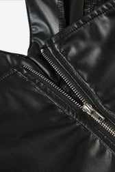 Baddie Faux Leather Crop Top