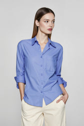 Linen V Neck Relaxed Blouse