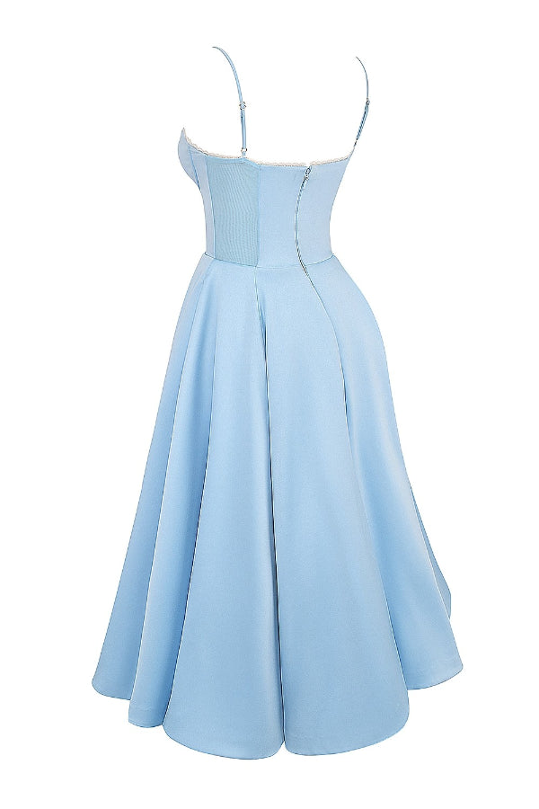 Lorraine Premium Strapless V Neck Sleeveless Tutu Maxi Dress Boutique Edit
