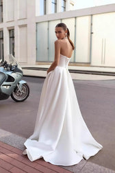 Strapless Maxi Prom Dress