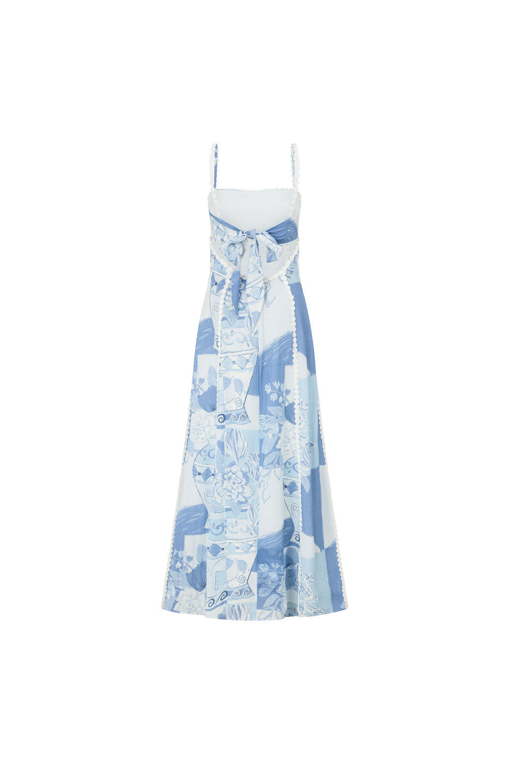 Spaghetti Strap Open Back Tie Back Maxi Dress 5