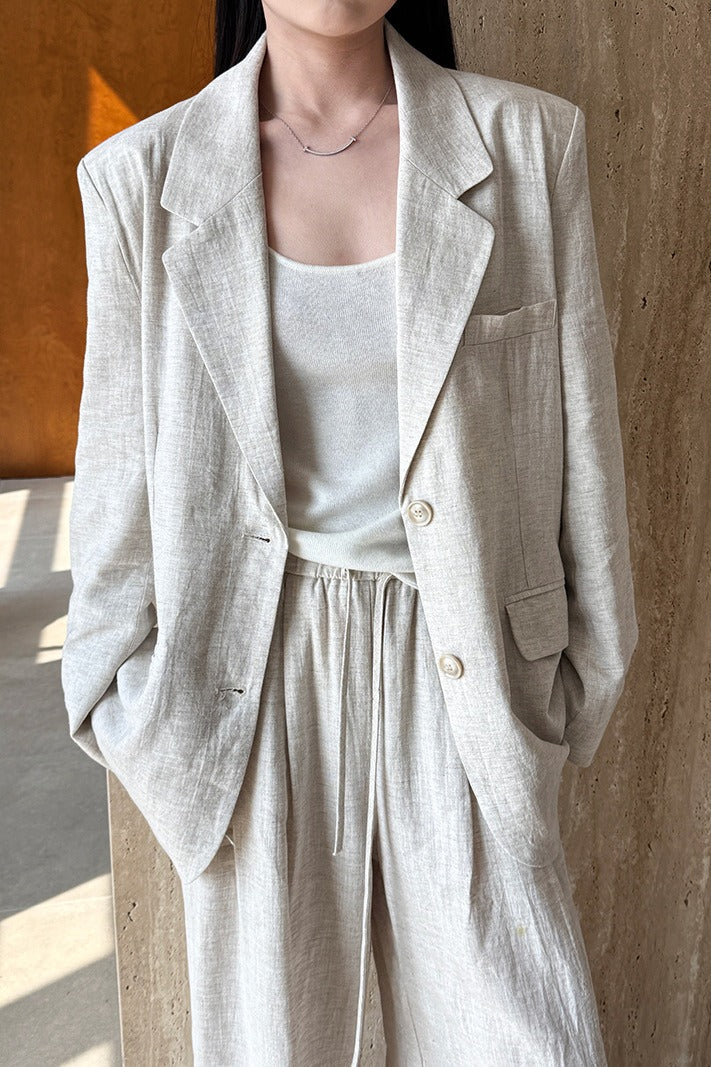 Tencel Linen Blend Autumn Blazer
