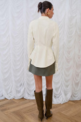 Minimalist Waist Define Blouse