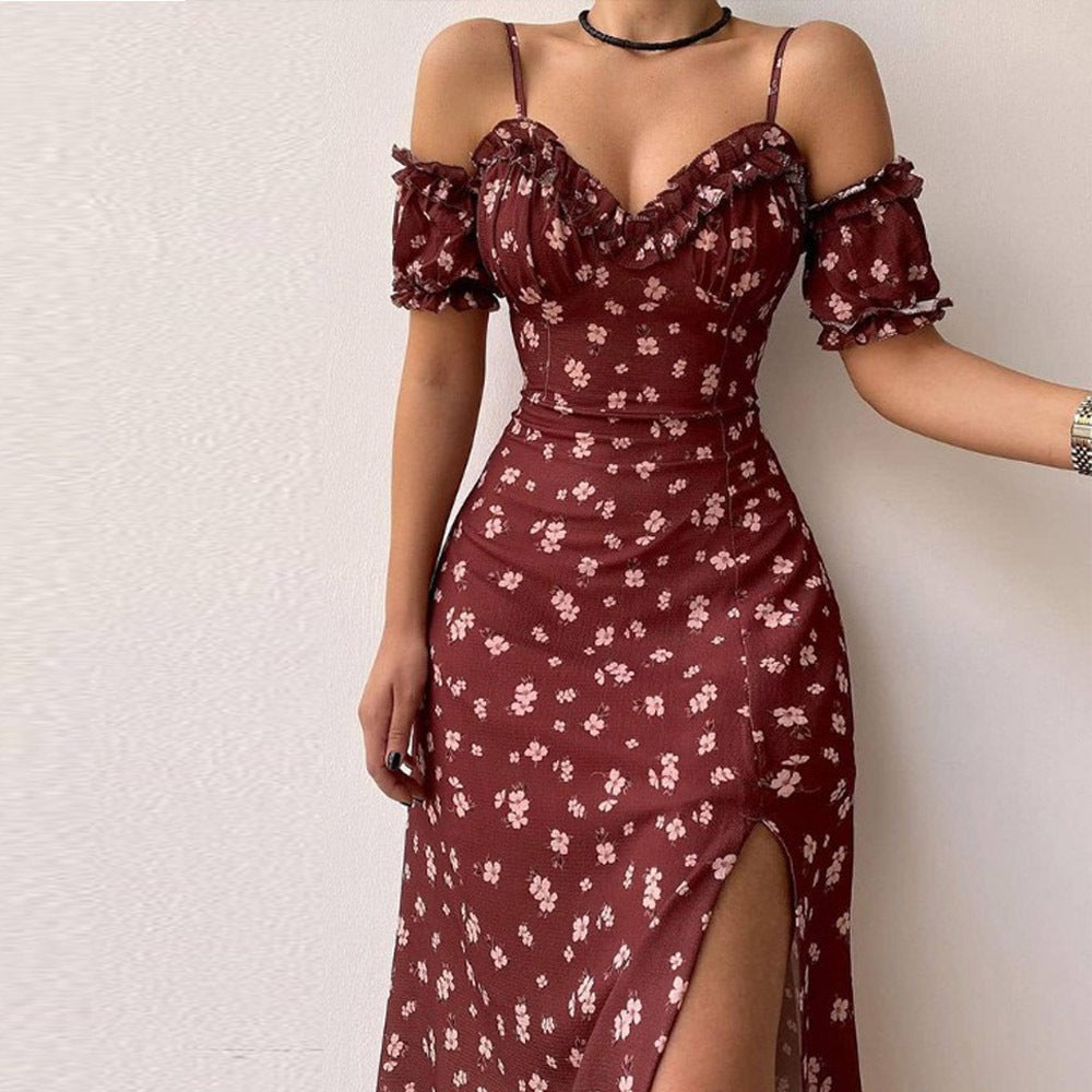 Alphonsine Statement V Neck Cocktail Dress Chic Silhouette Collection
