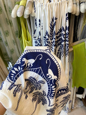 Tropical Palm Print Halter Neck Maxi Dress 5