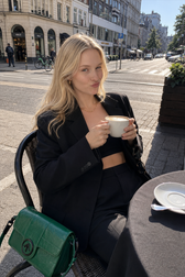 Black Slouchy Retro Style Blazer