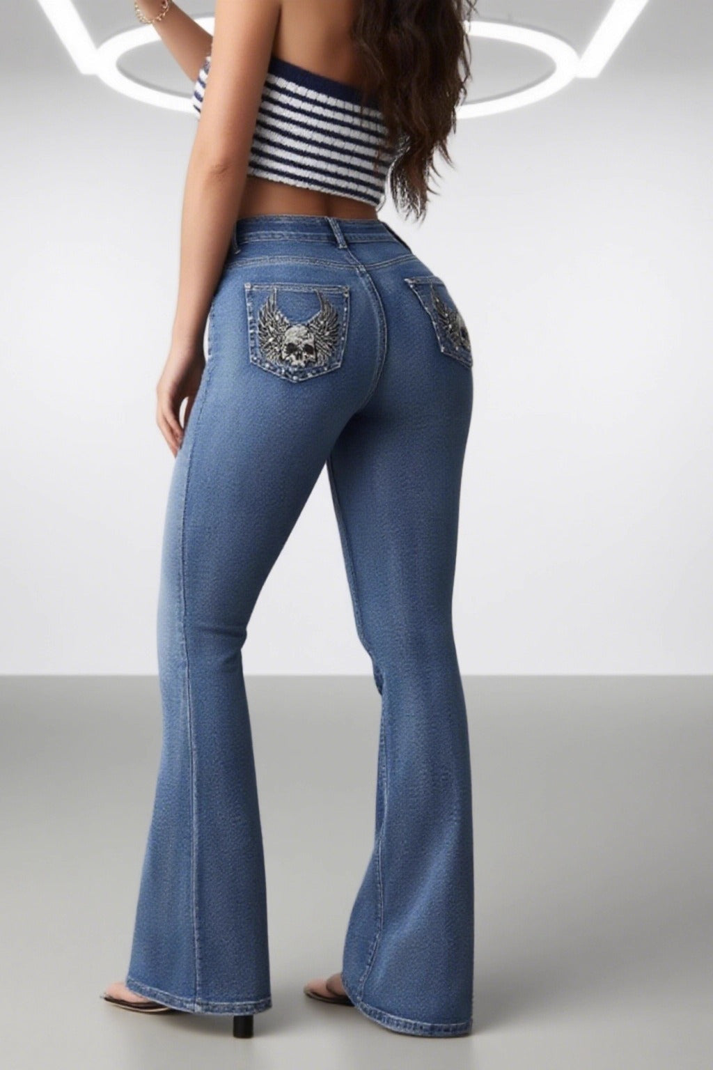 High-Waist Denim Jeans