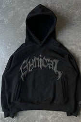 Vintage Pullover Graphic Print Hoodie