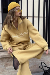 Graphic Pullover Hoodie Pants Activewear Set