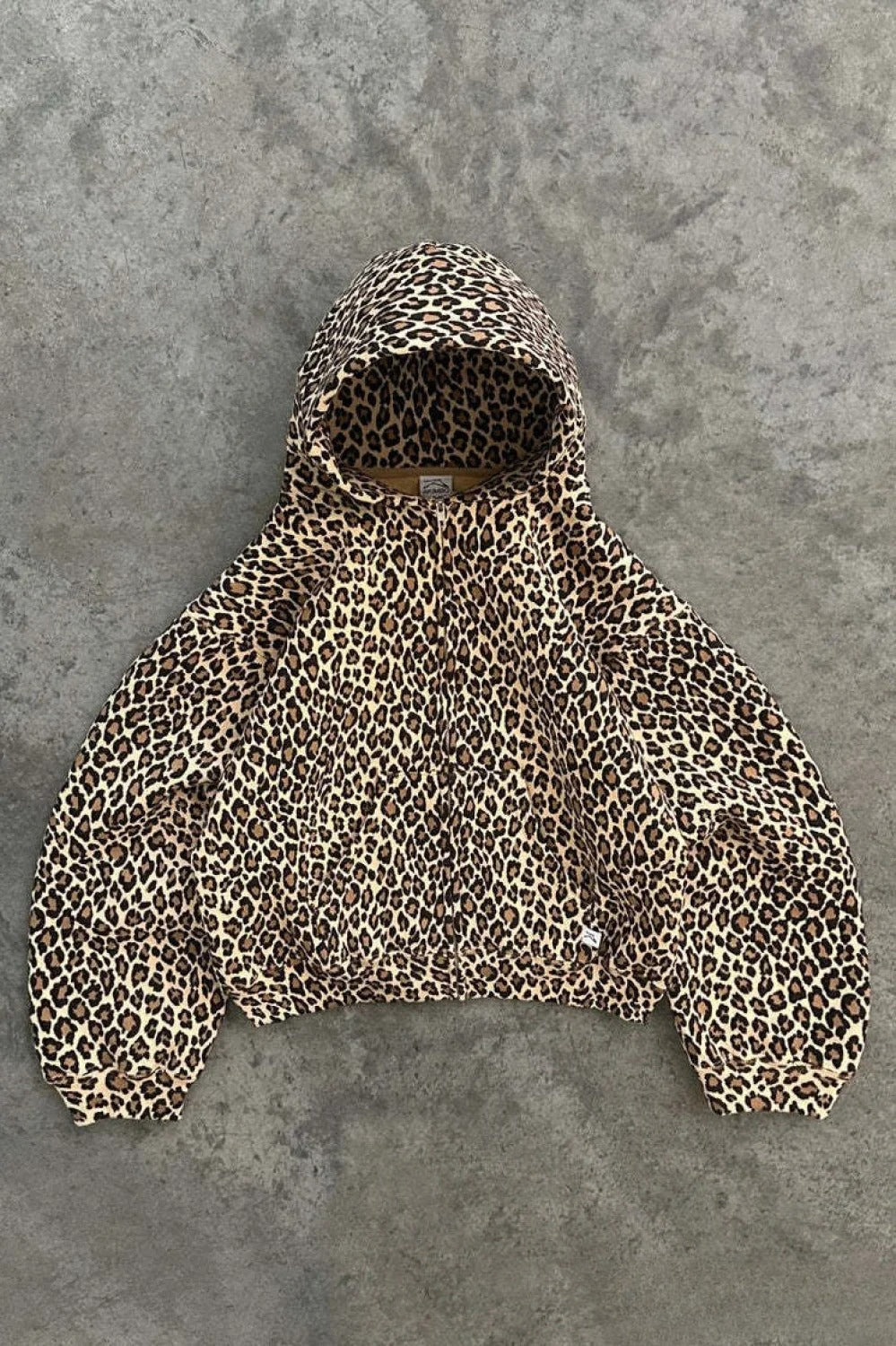 Y2K Leopard Print HipHop Hoodie