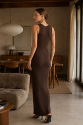 V Neck Flowy Midi Slip Dress