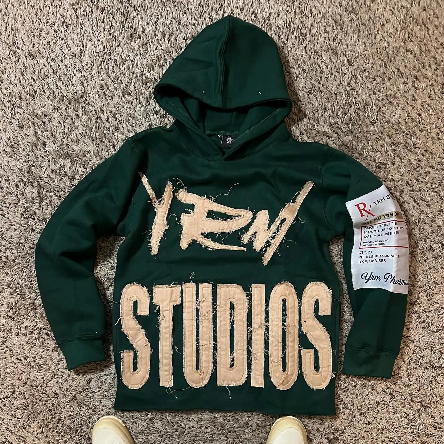 Geometric Print Pullover Hoodie