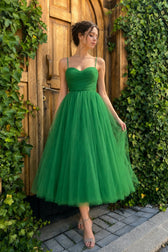 Solid Mesh Bow Midi Slip Dress