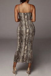 Flirty Midi V-Neck Party Dress 9