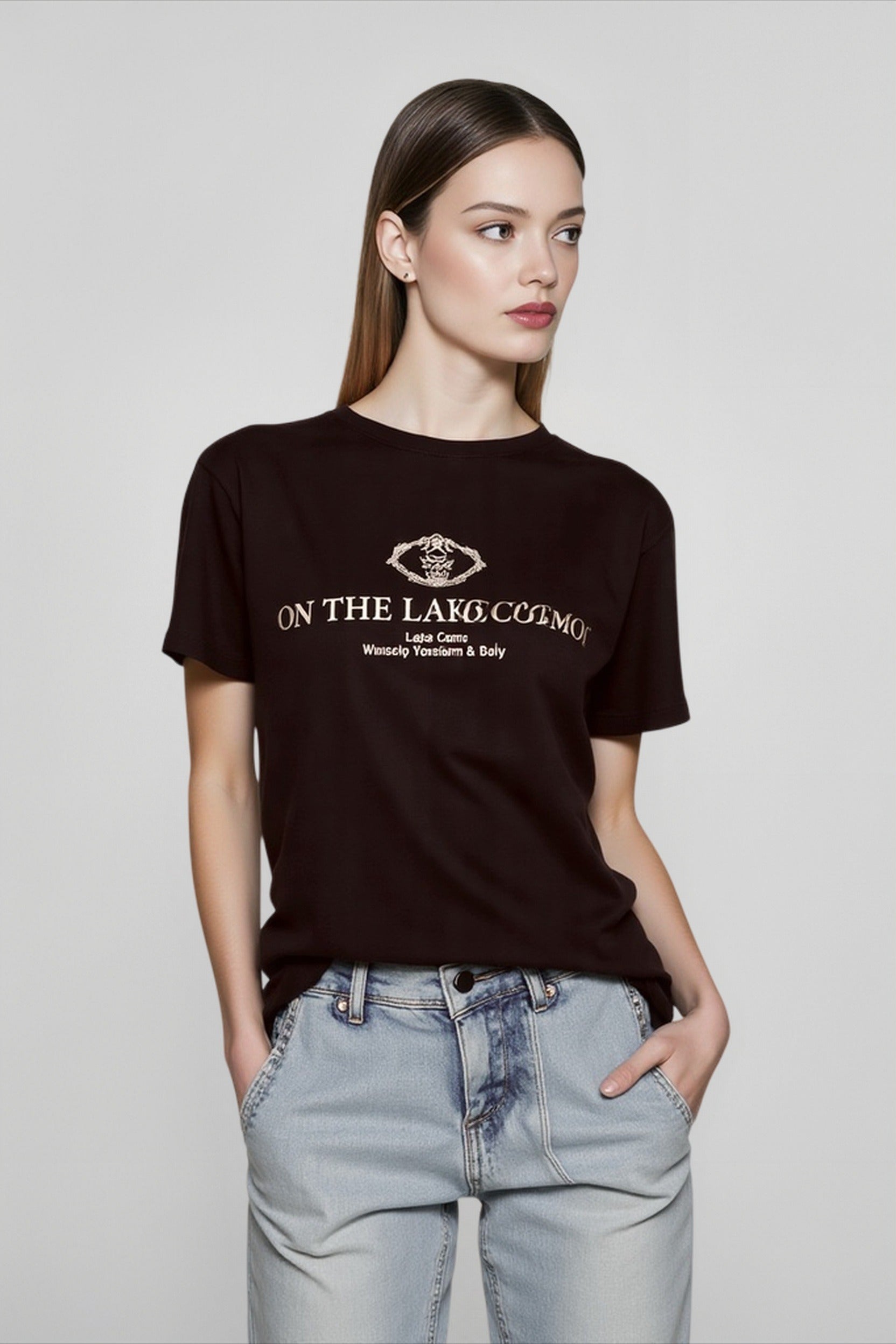 Letter Print Cotton Top