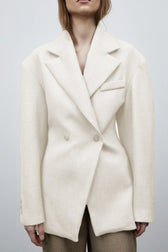 Luxe Draped Notch Collar Blazer