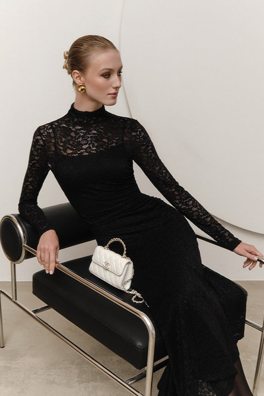Lace Long Sleeve Maxi Dress 7