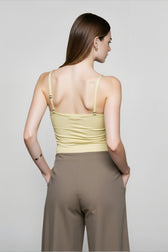 Open Back Satin Cami Top