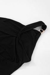 Asymmetric One Shoulder Metallic Cami Top