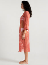 Lace Embroidered Bikini Cover Up