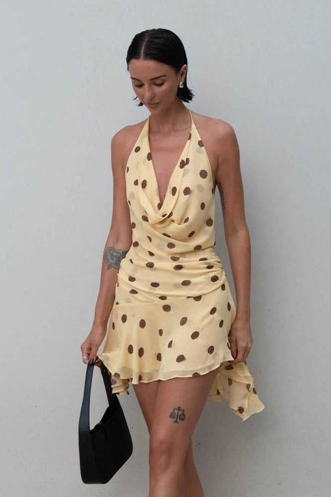 Halter-Neck Mini Dress